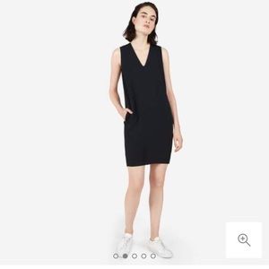 Everlane Japanese GoWeave Sleeveless V-neck Dress